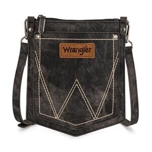 Wrangler Distressed Denim Crossbody Bag